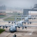 Five Ship Formation Flight at 179th Airlift Wing