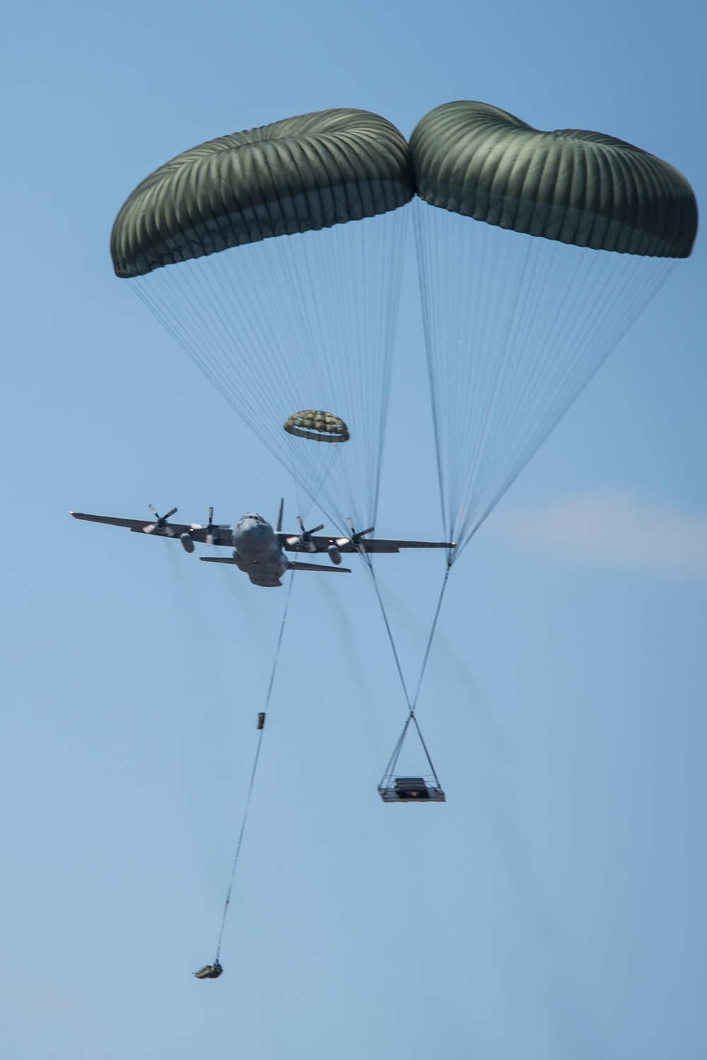 Five ship formation flight at 179th Airlift Wing