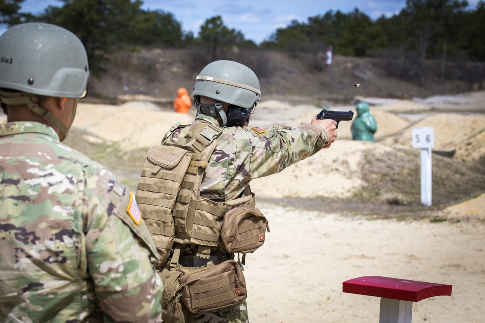 N.J. Best Warrior Competition M4 and M9 qualification