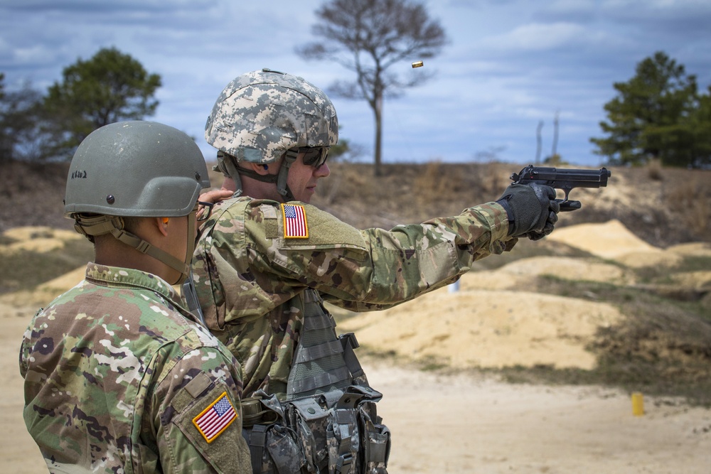 N.J. Best Warrior Competition M4 and M9 qualification
