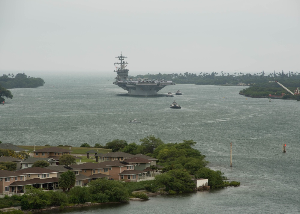 USS Theodore Roosevelt (CVN 71) Arrives in Hawaii