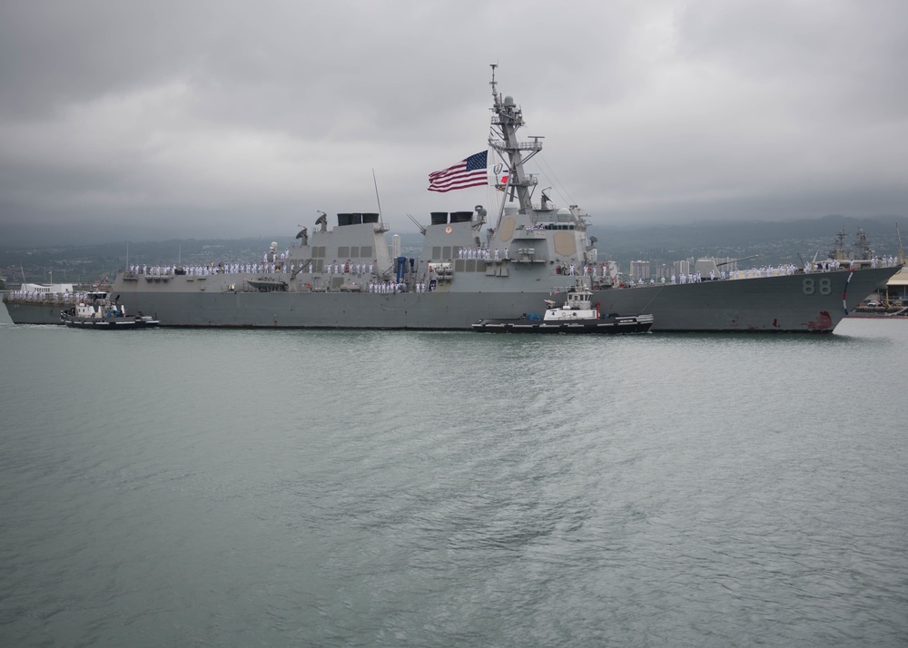 USS Preble (DDG 88) Returns Home to Hawaii