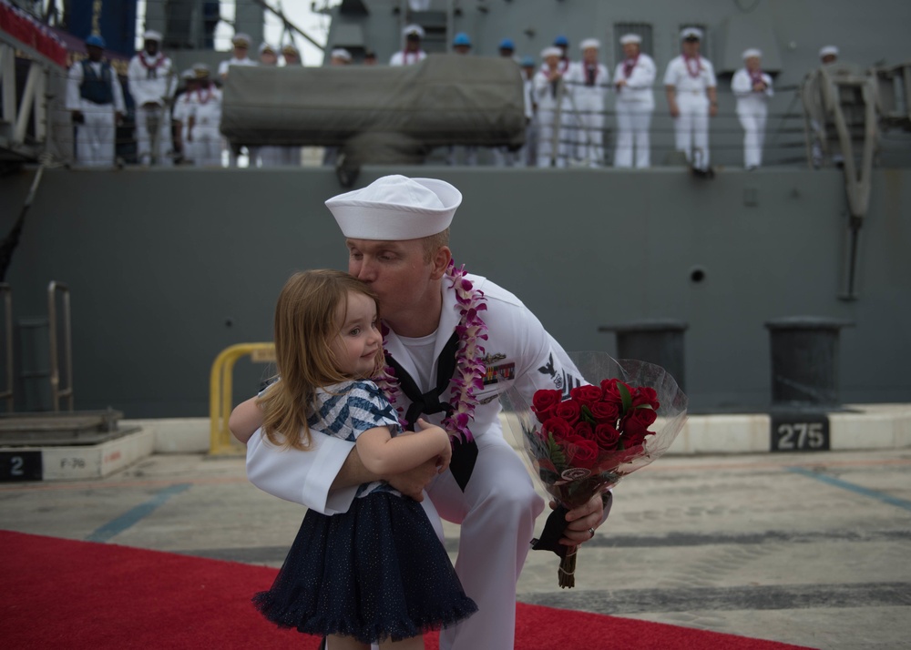 USS Preble (DDG 88) Returns Home to Hawaii