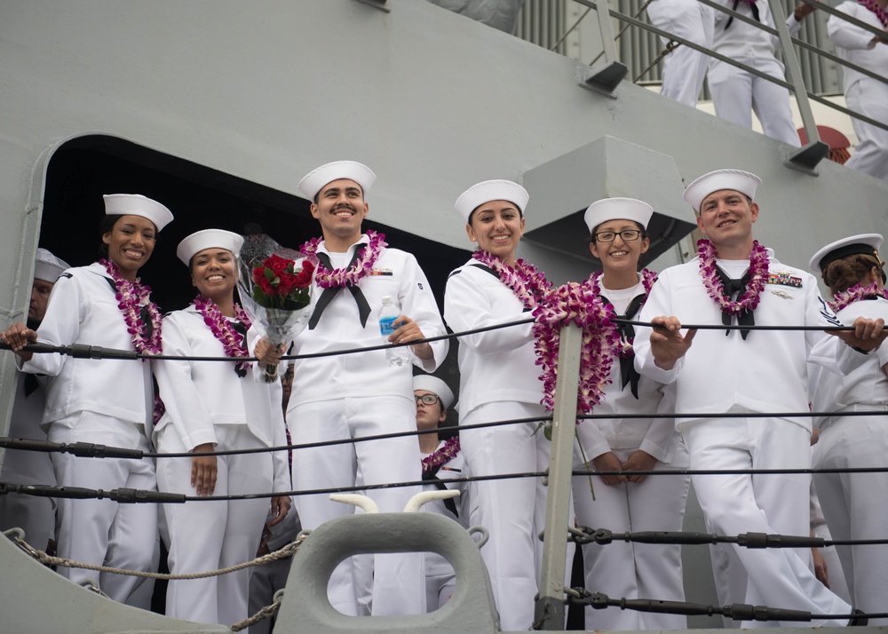 USS Preble (DDG 88) Returns Home to Hawaii