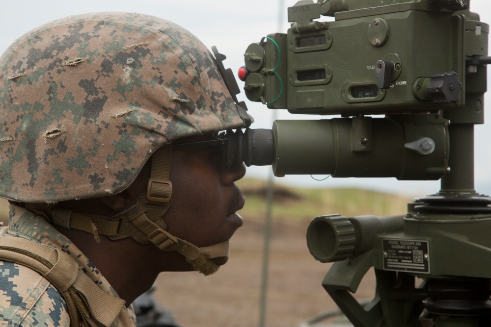 Bravo Battery Marines transition to field during ARTP 18-1