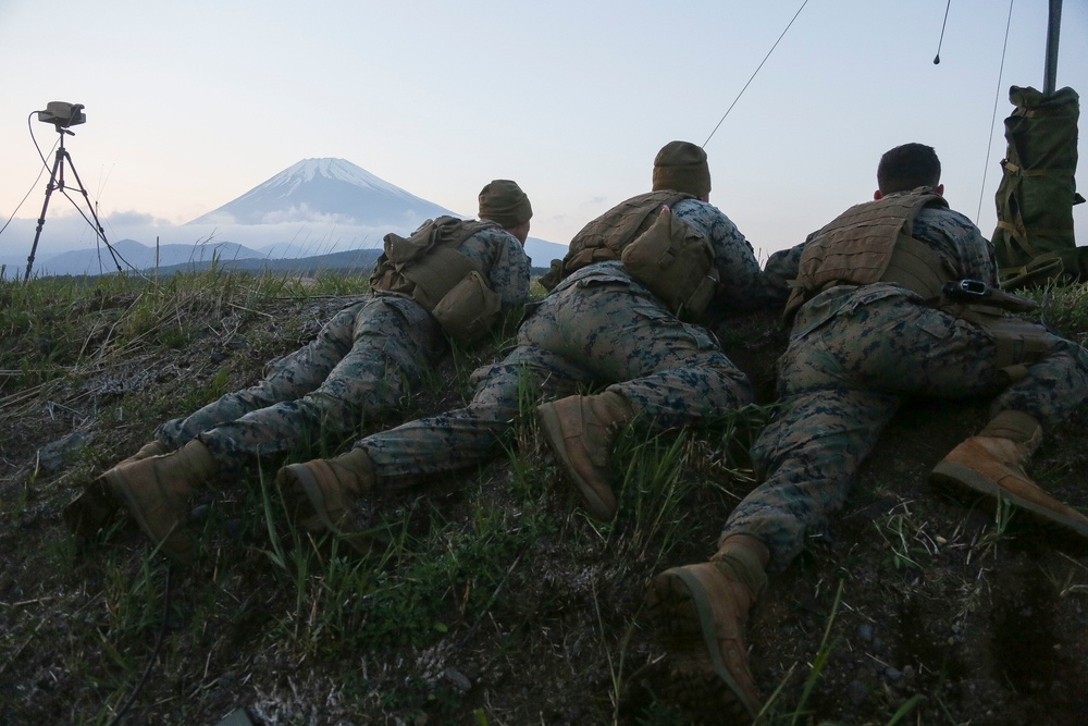 Bravo Battery Marines fire artillery rounds during Artillery Relocation Training Program 18-1