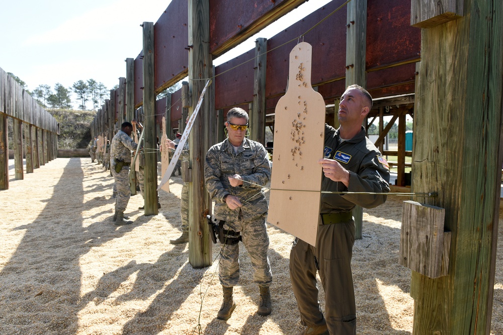 M-9 pistol training at McEntire JNGB