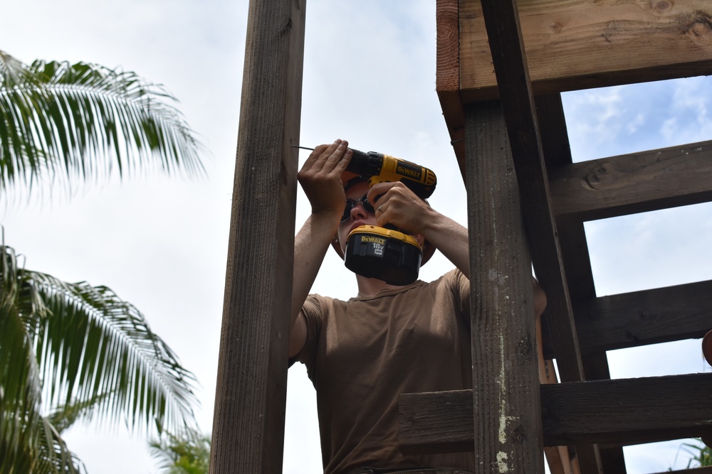 Naval Mobile Construction Battalion (NMCB) 11 Construction Civic Action Detail Marshall Islands April 27th 2018