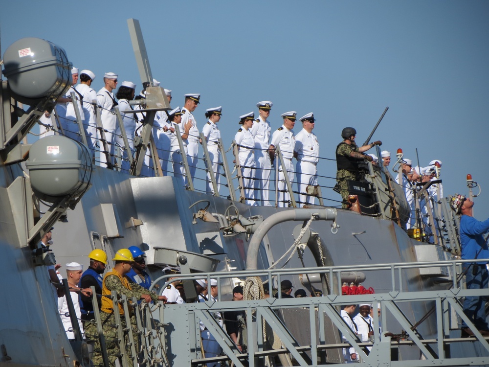 USS Farragut Departing for Deployment