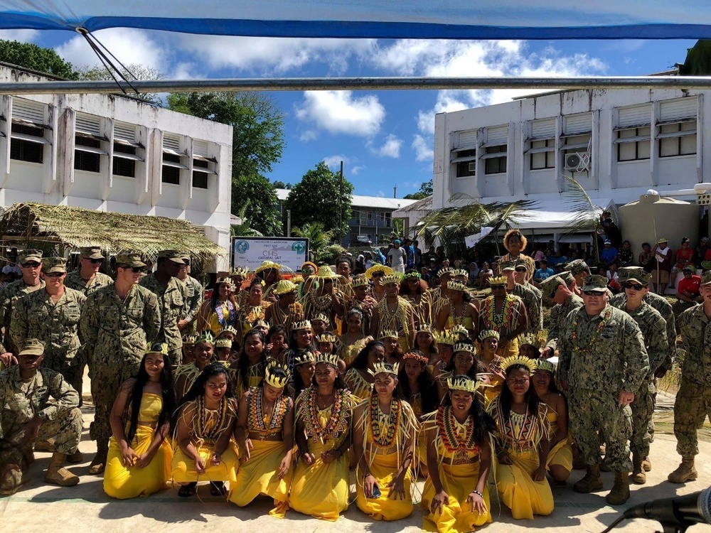 Seabees Celebrate Culture Day at Chuuk High School