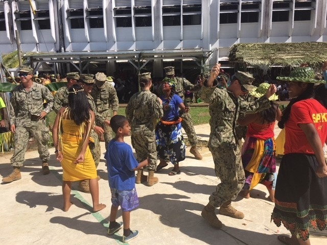 Seabees Celebrate Culture Day at Chuuk High School