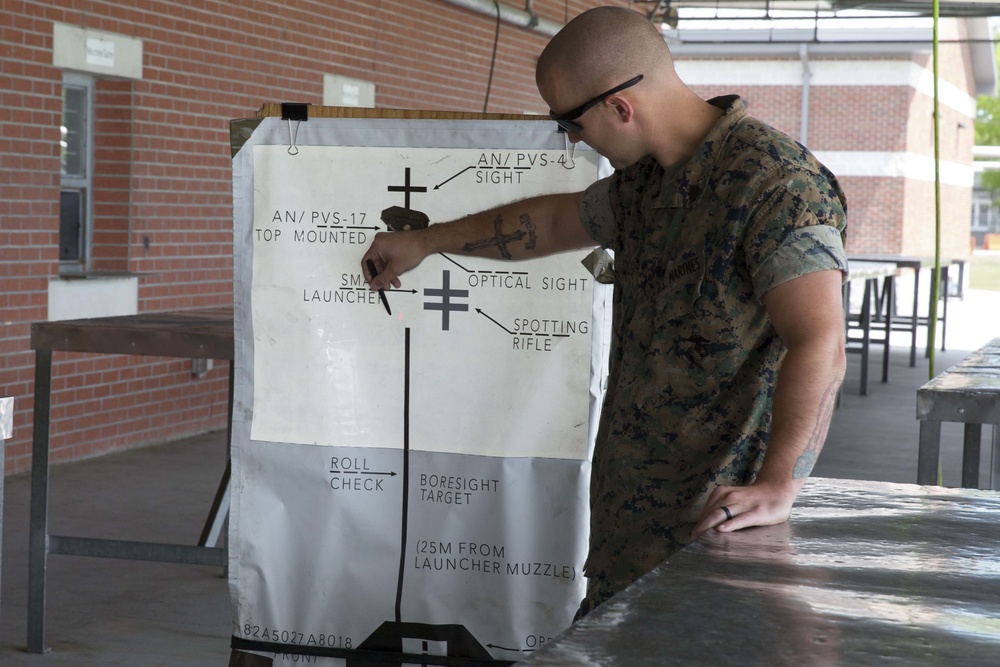 Lejeune Marines conduct boresight exercise