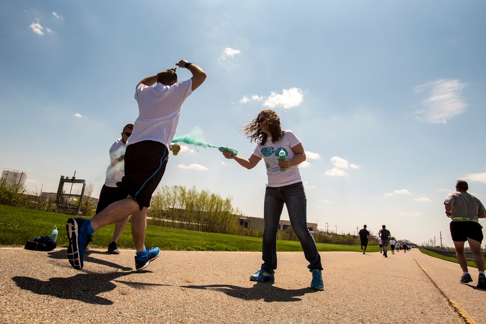 Sexual assault prevention awareness month 5K color run