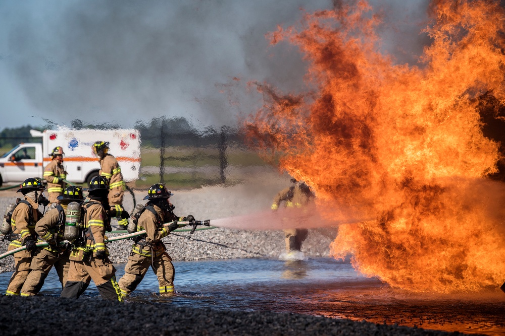 Firefighters combine forces, improve life saving skills