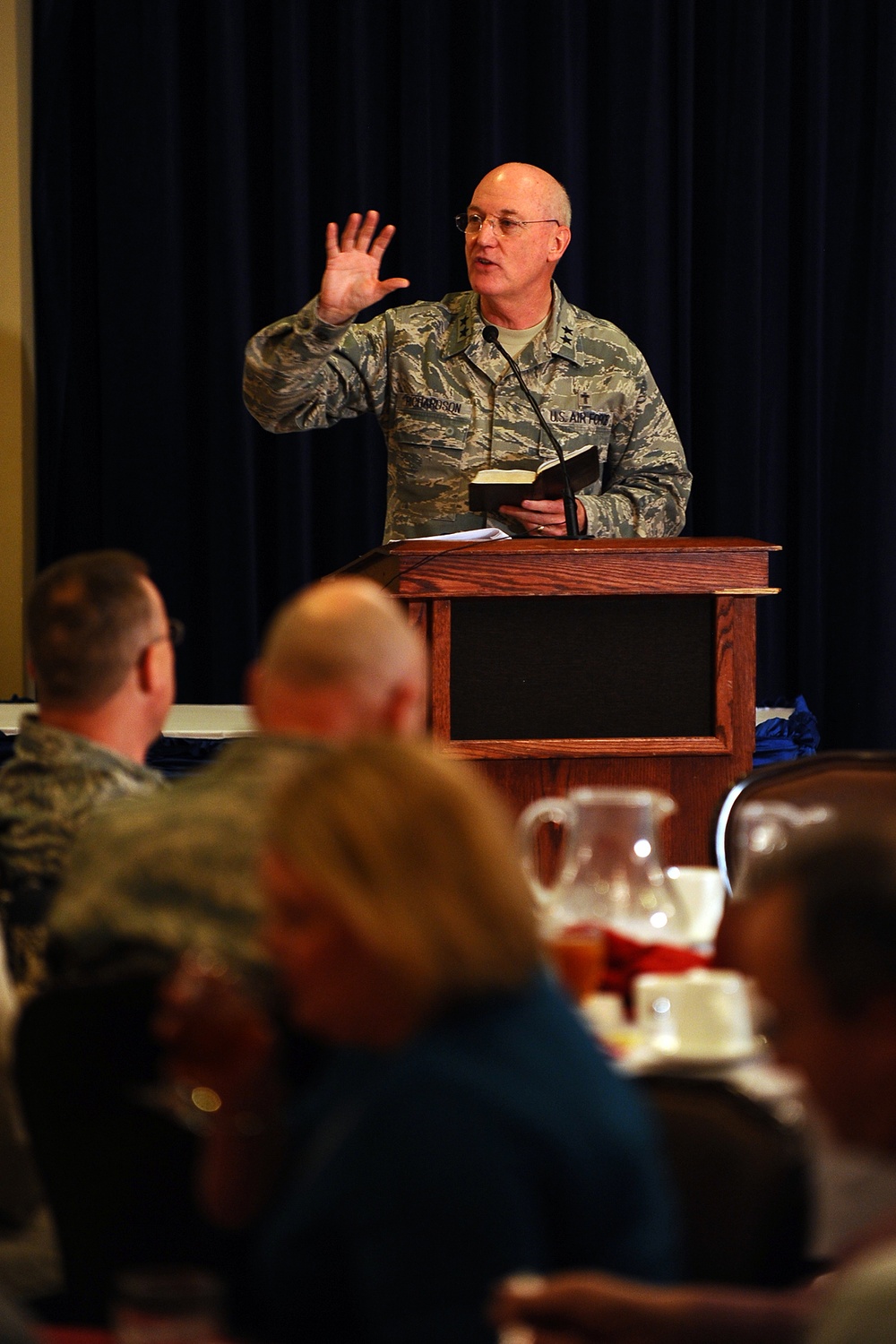 Air Force chief of chaplains visits Offutt and reflects on the past