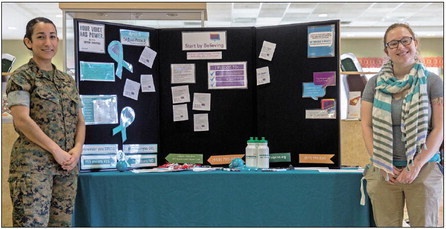Service members show support for Sexual Assault Prevention and Awareness Month