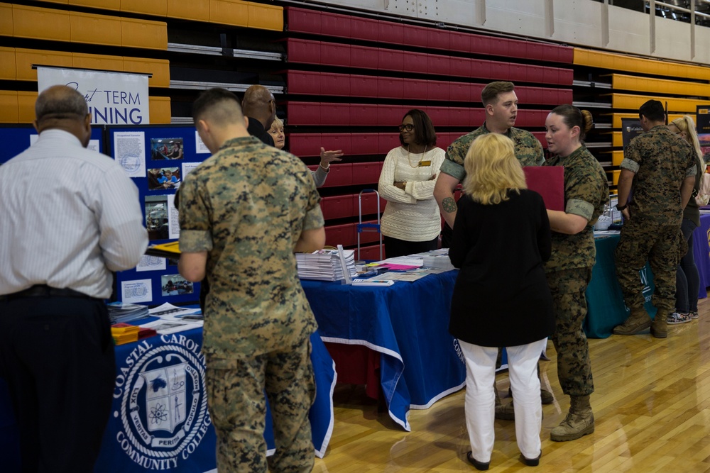 Colleges flood Goettge Memorial Field House for National Education Expo