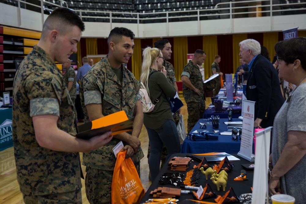 Colleges flood Goettge Memorial Field House for National Education Expo