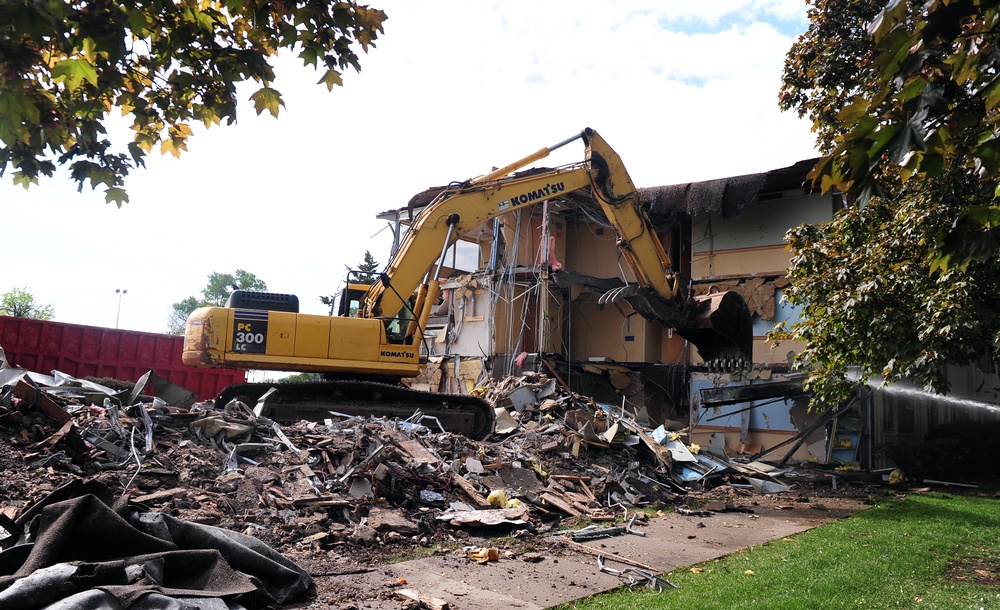 Historic McCoy Hall vanishes from Offutt's landscape