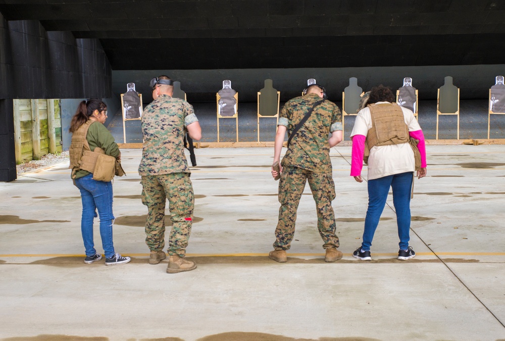 Family members learn what it's like to be a Marine or Sailor