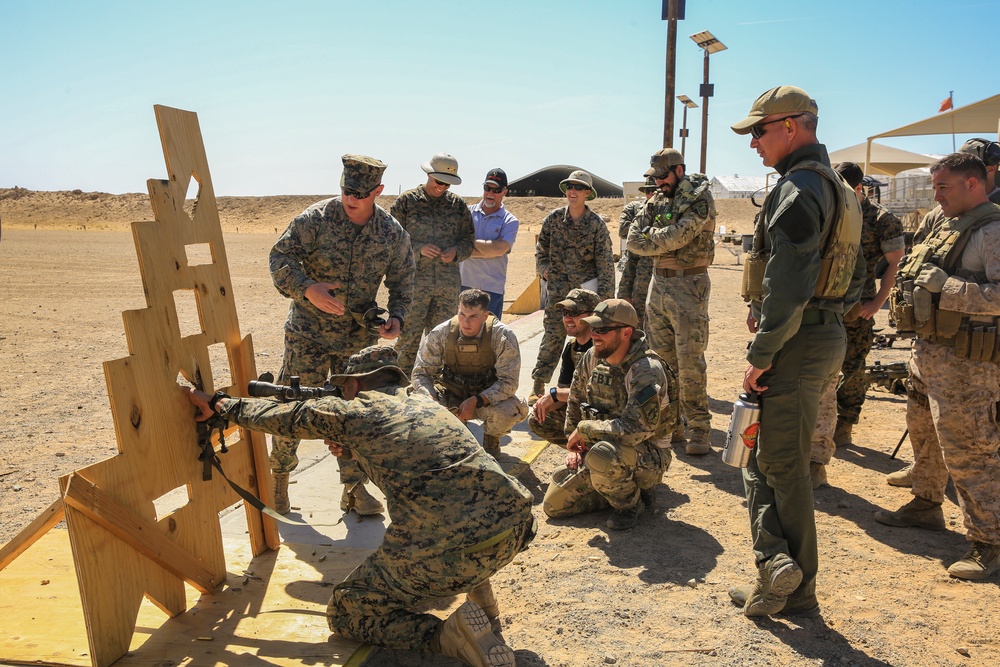 Elite snipers on target aboard the Combat Center