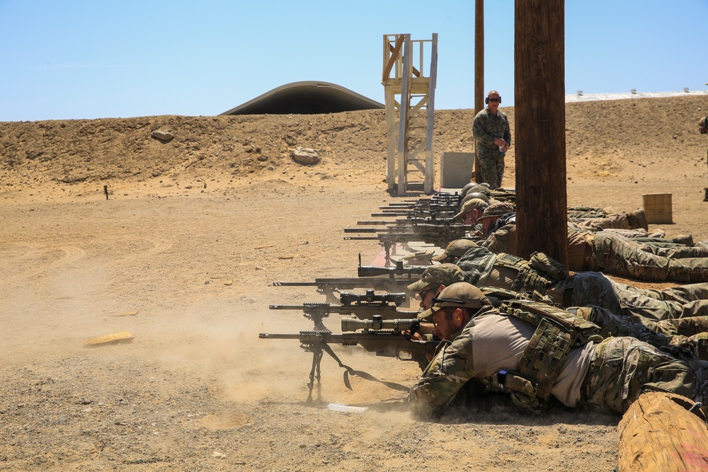 Elite snipers on target aboard the Combat Center