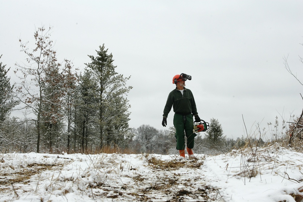2015 tree removal work on Fort McCoy's South Post
