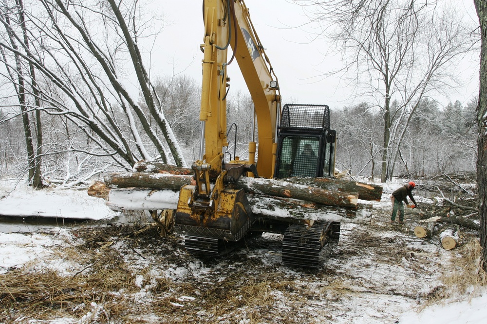2015 tree removal work on Fort McCoy's South Post
