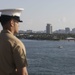 Time To Get Sandy: U.S. Marines And Sailors Man The Rails At Port Everglades