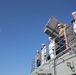 Time To Get Sandy: U.S. Marines And Sailors Man The Rails At Port Everglades