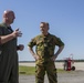 Norwegian general visits 2nd MAW