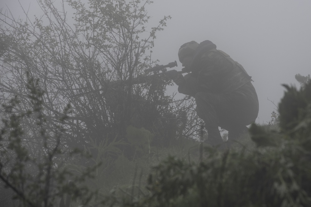 Tajik sniper takes aim