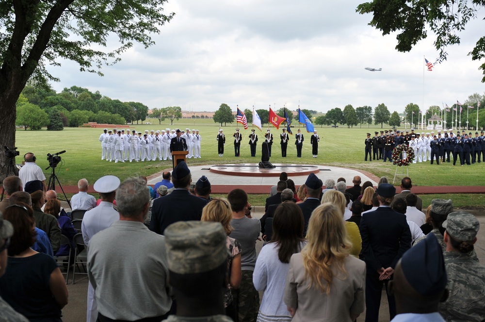 Fallen Warrior Memorial unveiled at Offutt