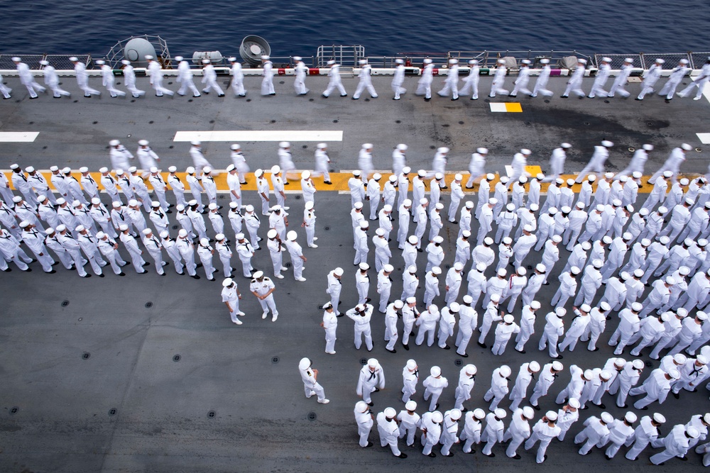 USS Bonhomme Richard (LHD 6) arrives to Pearl Harbor, Hawaii