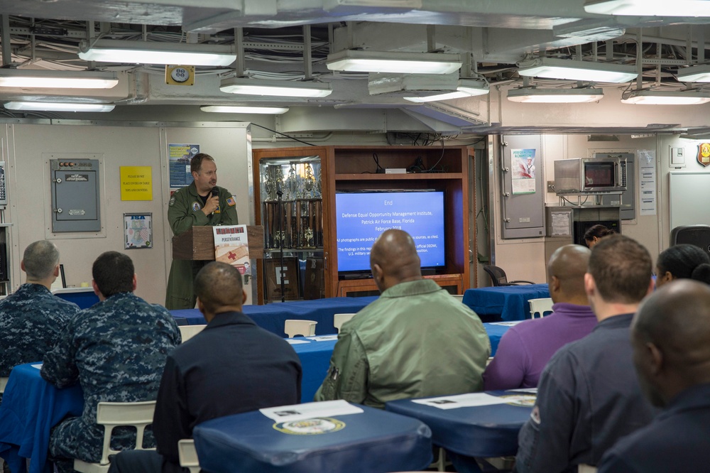 USS Bonhomme Richard Heritage and Diversity Committee Hosts Holocaust Remembrance ceremony.