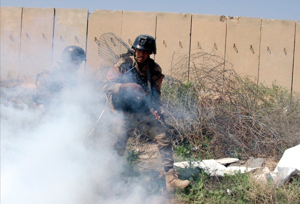 CTS students run through smoke