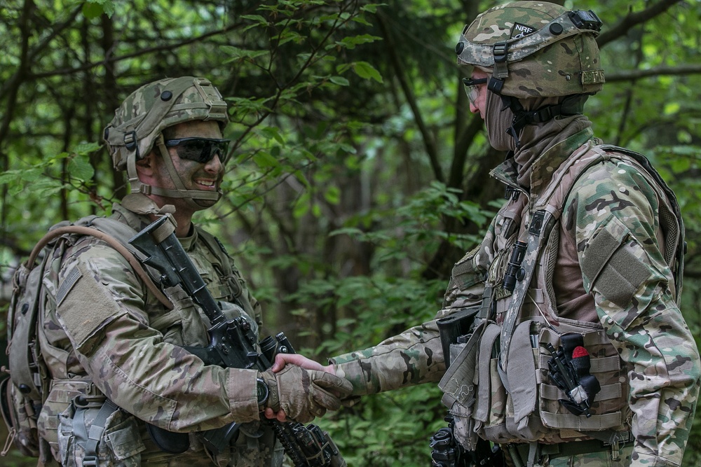 Georgian, US Soldiers Work Side-By-Side During Combined Resolve X