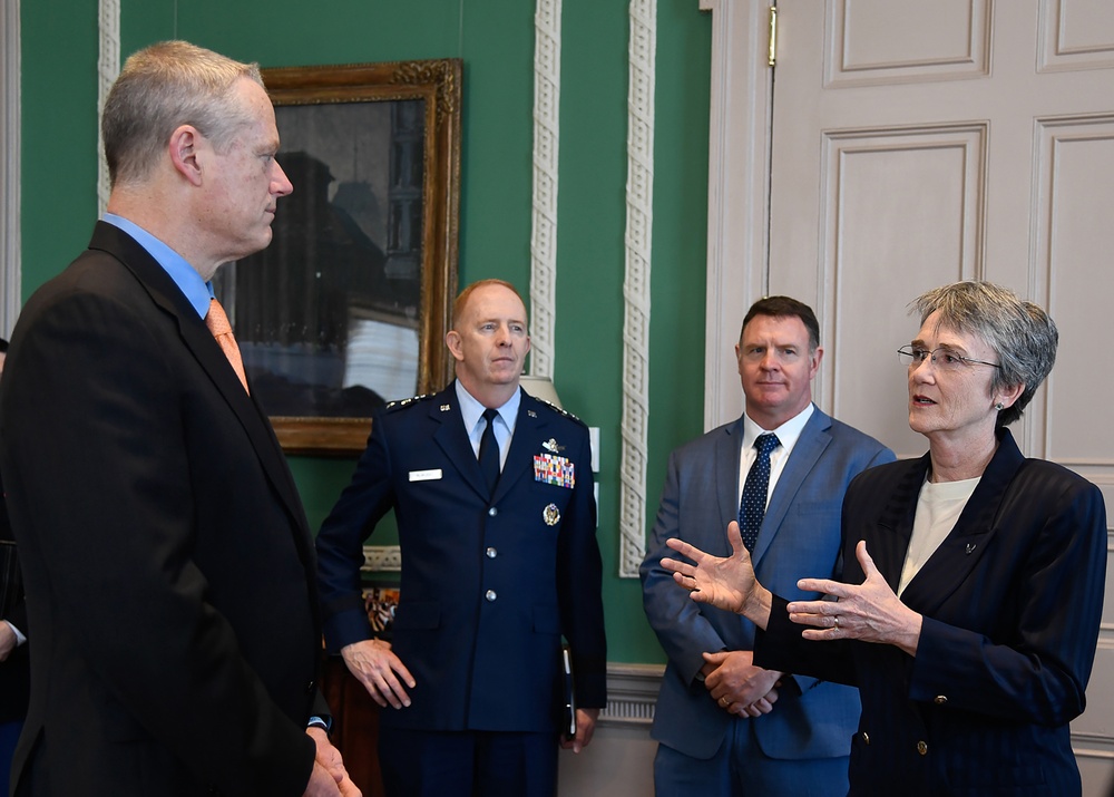 Wilson meets with Governor Baker
