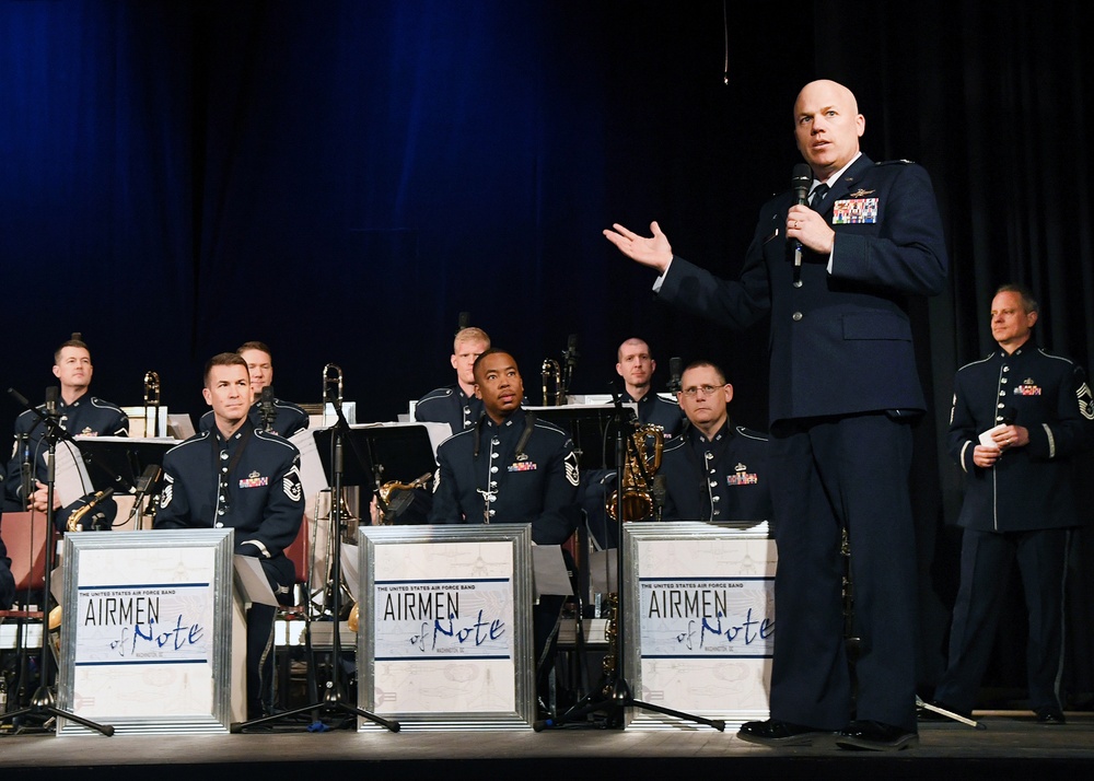 Hund helps kick off Airmen of Note tour