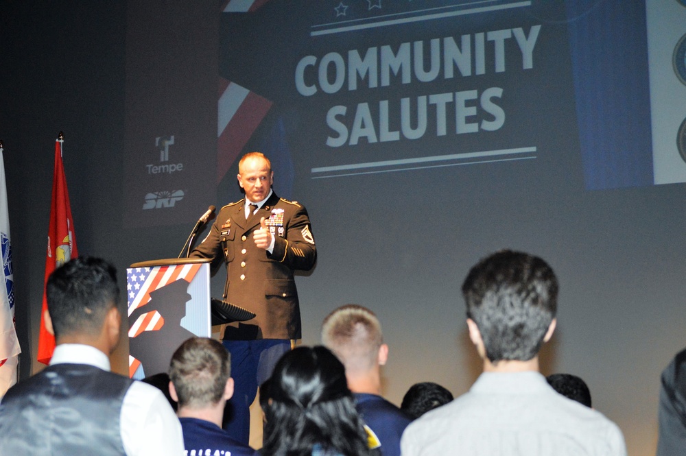 Community Salutes ceremony honors future Tempe service members