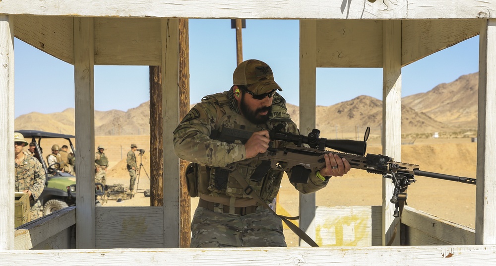 Elite snipers on target aboard the Combat Center