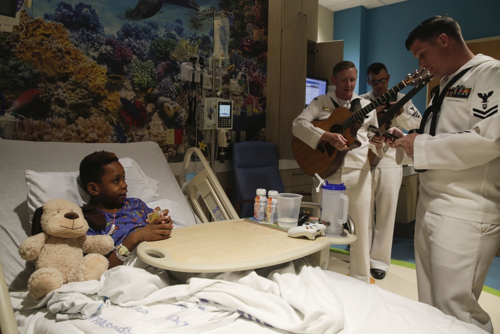 U.S. Marines and Sailors Visit Broward Health Children's Hospital