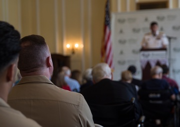 U.S. Marines and Sailors Pay Tribute To Previous Generations