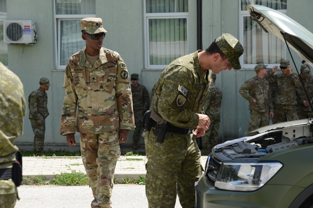 Entry Control Point training in Kosovo