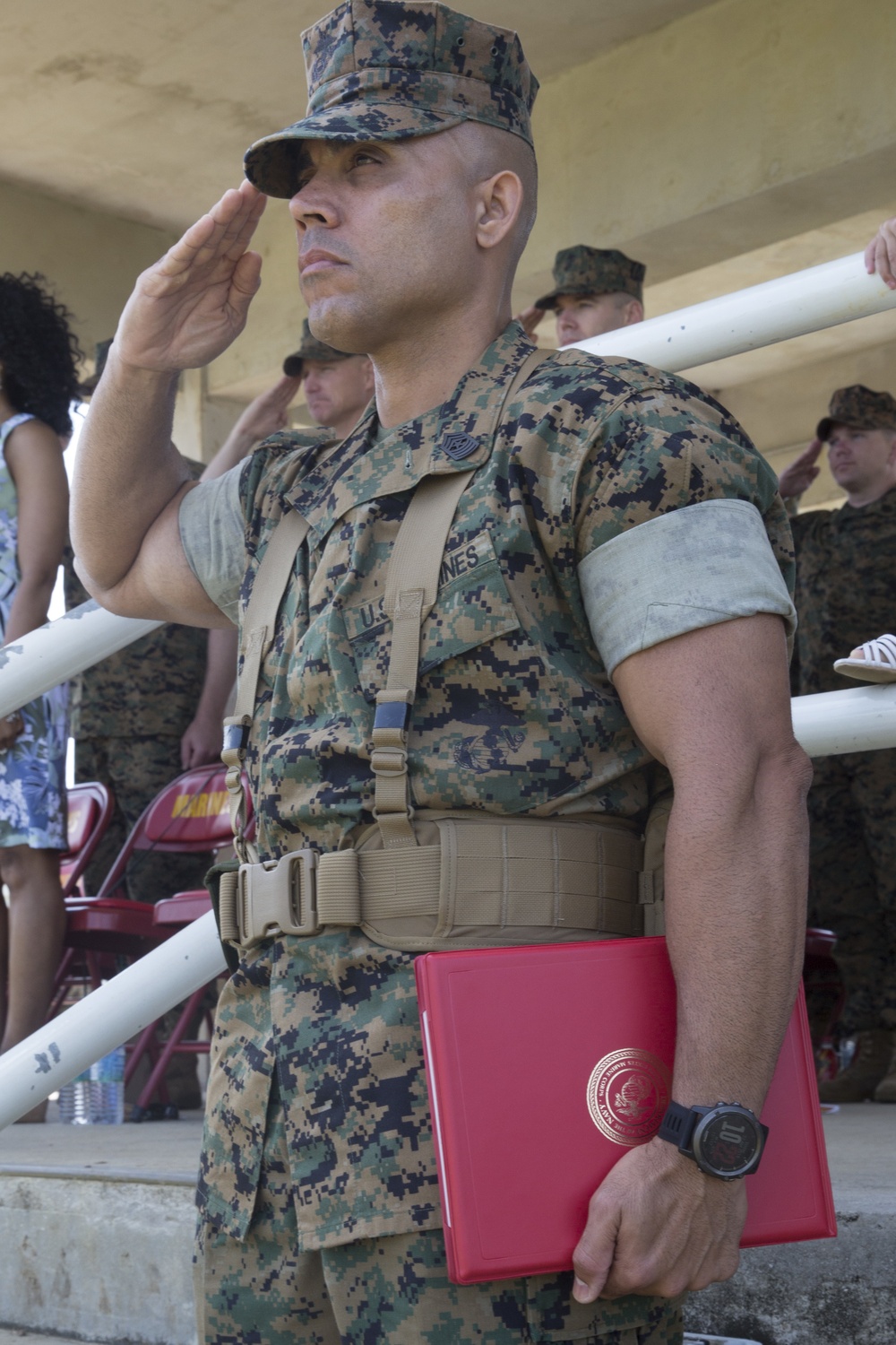 31st MEU sergeant major relinquishes sword of office, Mota assumes duties