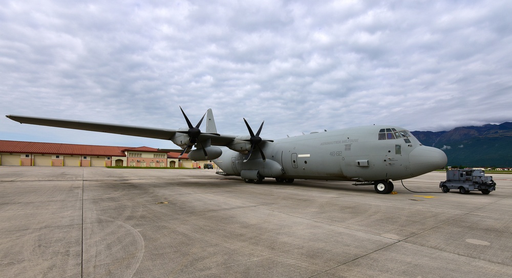 Italian Air Force and U.S. Army 173rd Airborne Brigade Airdrop Cooperation, 27 April 2018.