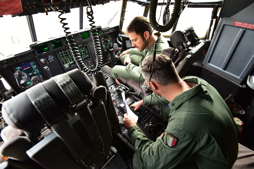 Italian Air Force and U.S. Army 173rd Airborne Brigade Airdrop Cooperation, 27 April 2018.