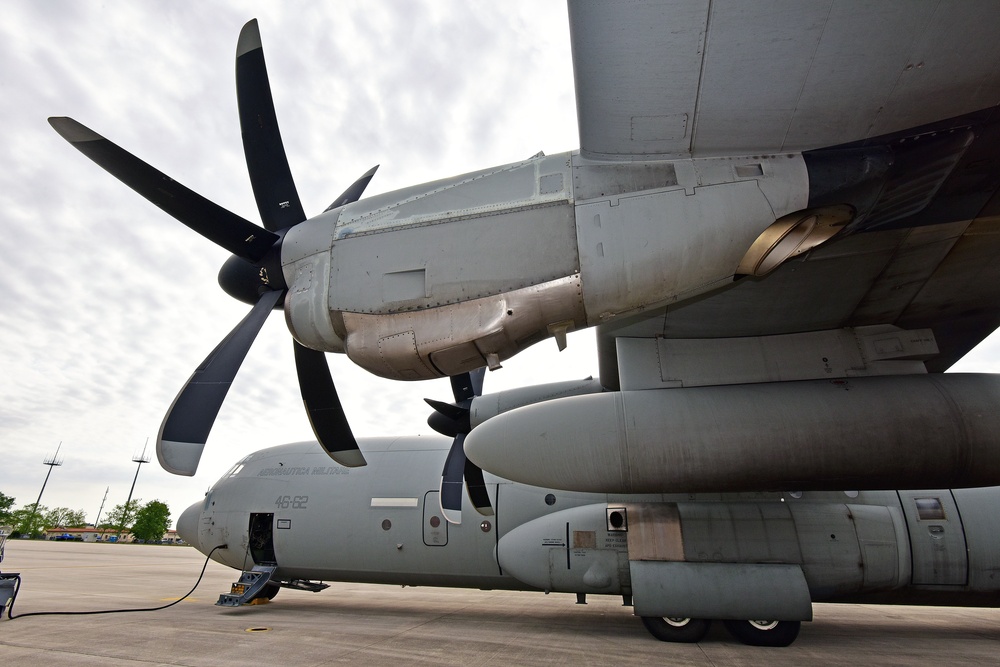 Italian Air Force and U.S. Army 173rd Airborne Brigade Airdrop Cooperation, 27 April 2018.