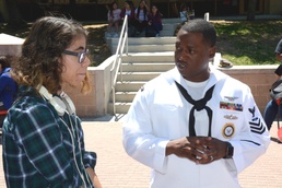Destroyers of Navy Band Southwest rock San Antonio during Fiesta