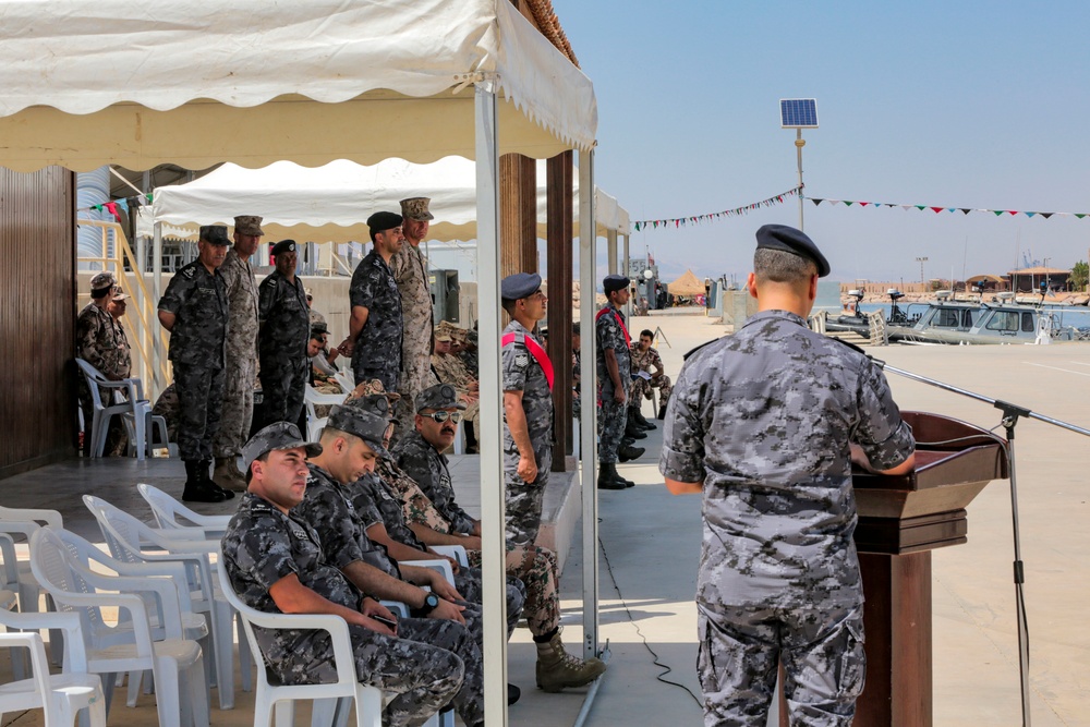 MARCENT commander attends 77th Jordanian Marine Battalion change of command